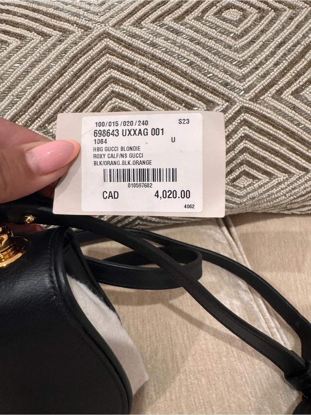 Gucci Blondie GG Mini Bag Web Stripe Strap